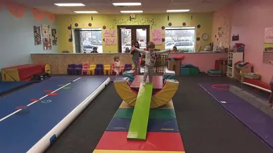 child working on balance