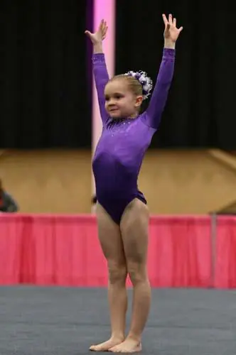 gymnast floor routine