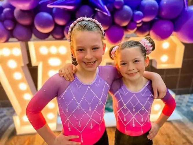 two gymnasts