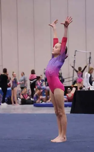 gymnast floor routine