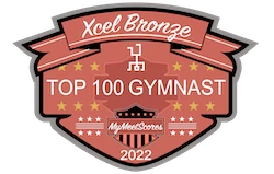 Xcel Bronze Top 100 Gymnast