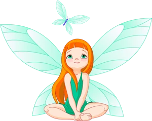 fairy with butterfly